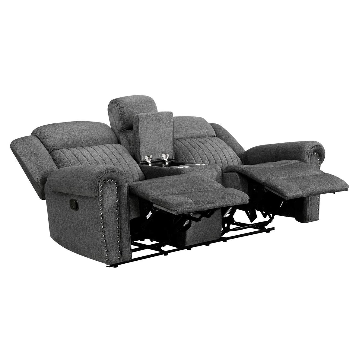 9204CC-2 Brennen Double Reclining Love Seat with Center Console