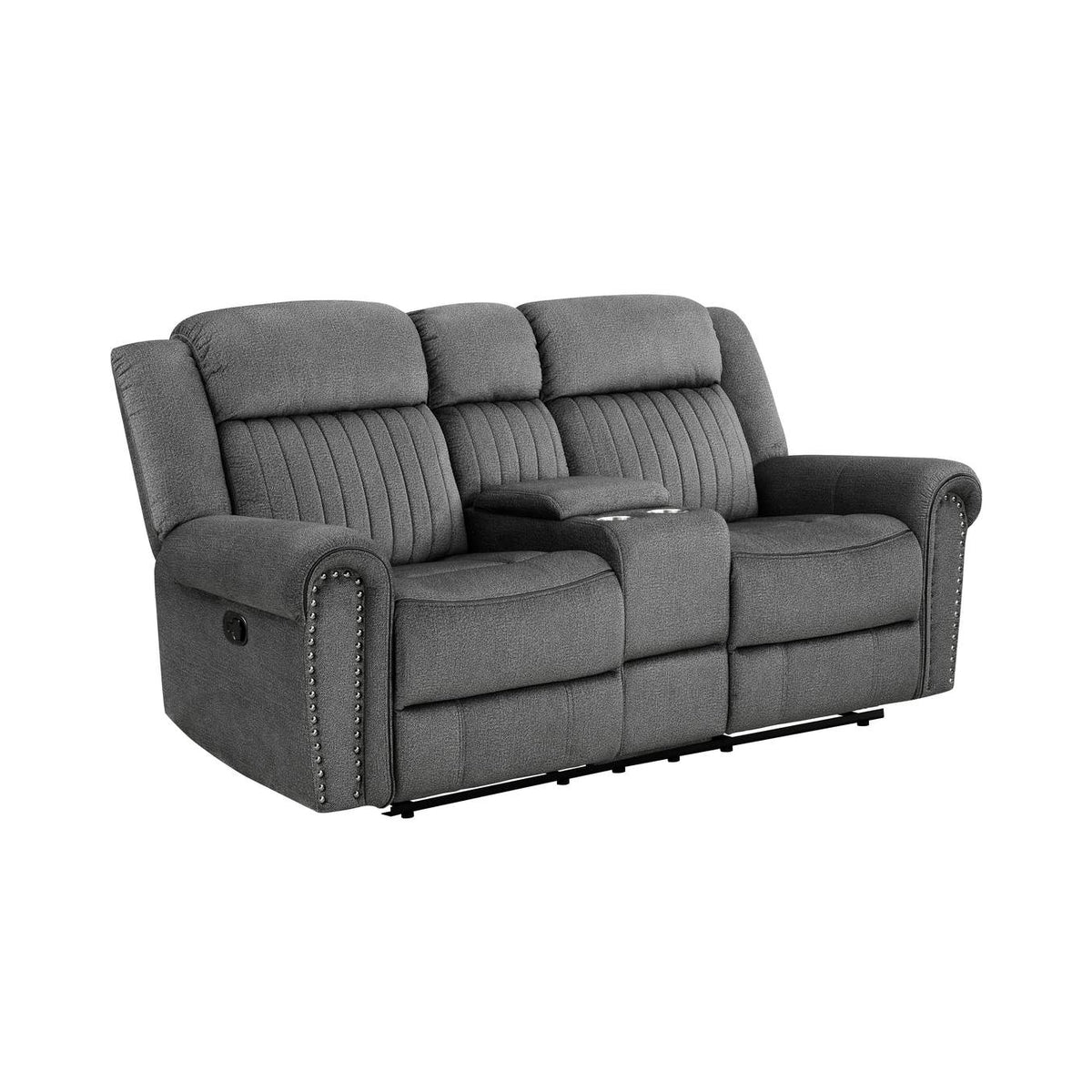 9204CC-2 Brennen Double Reclining Love Seat with Center Console