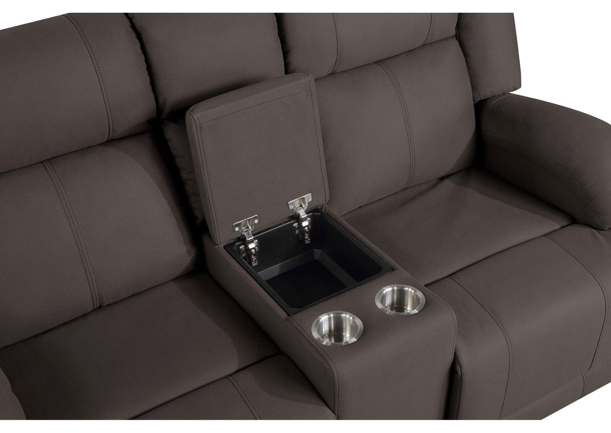 9207CHC-2PW Camryn Power Double Reclining Love Seat with Center Console