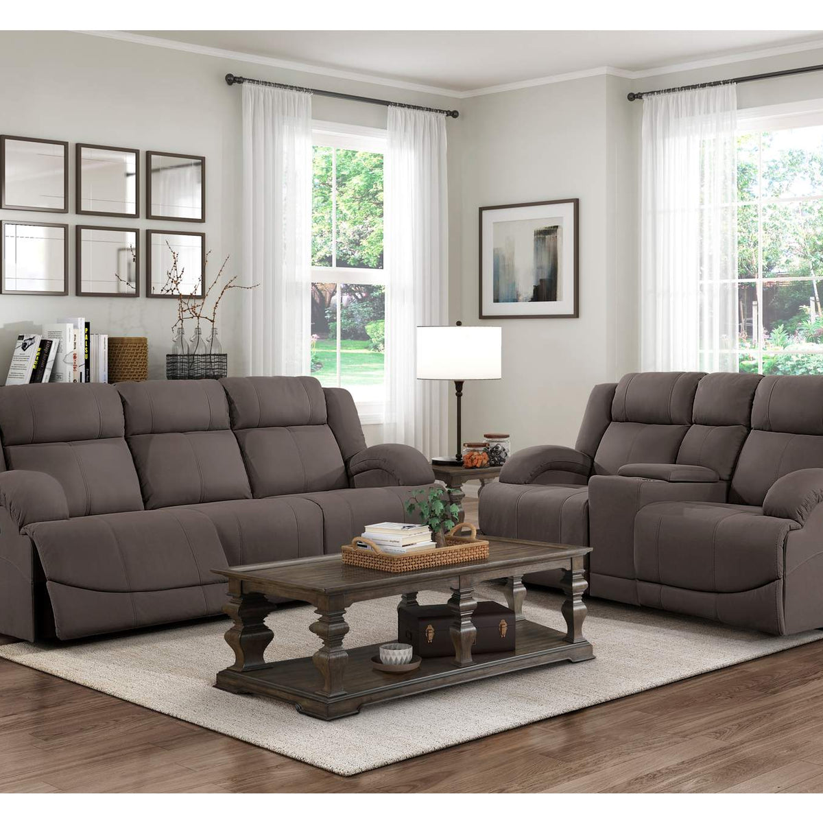 9207CHC-2 Camryn Double Reclining Love Seat with Center Console