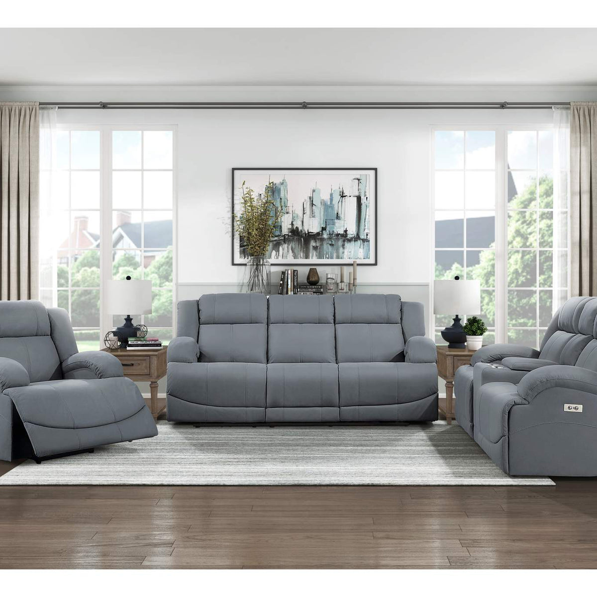 9207GPB-3PW Camryn Power Double Reclining Sofa