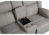 9207GRY-2 Camryn Double Reclining Love Seat with Center Console