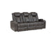 9211BRG-3PWH Tabor Power Double Reclining Sofa with Center Drop-Down Cup Holders, Power Headrests, Storage Arms and Cup holders