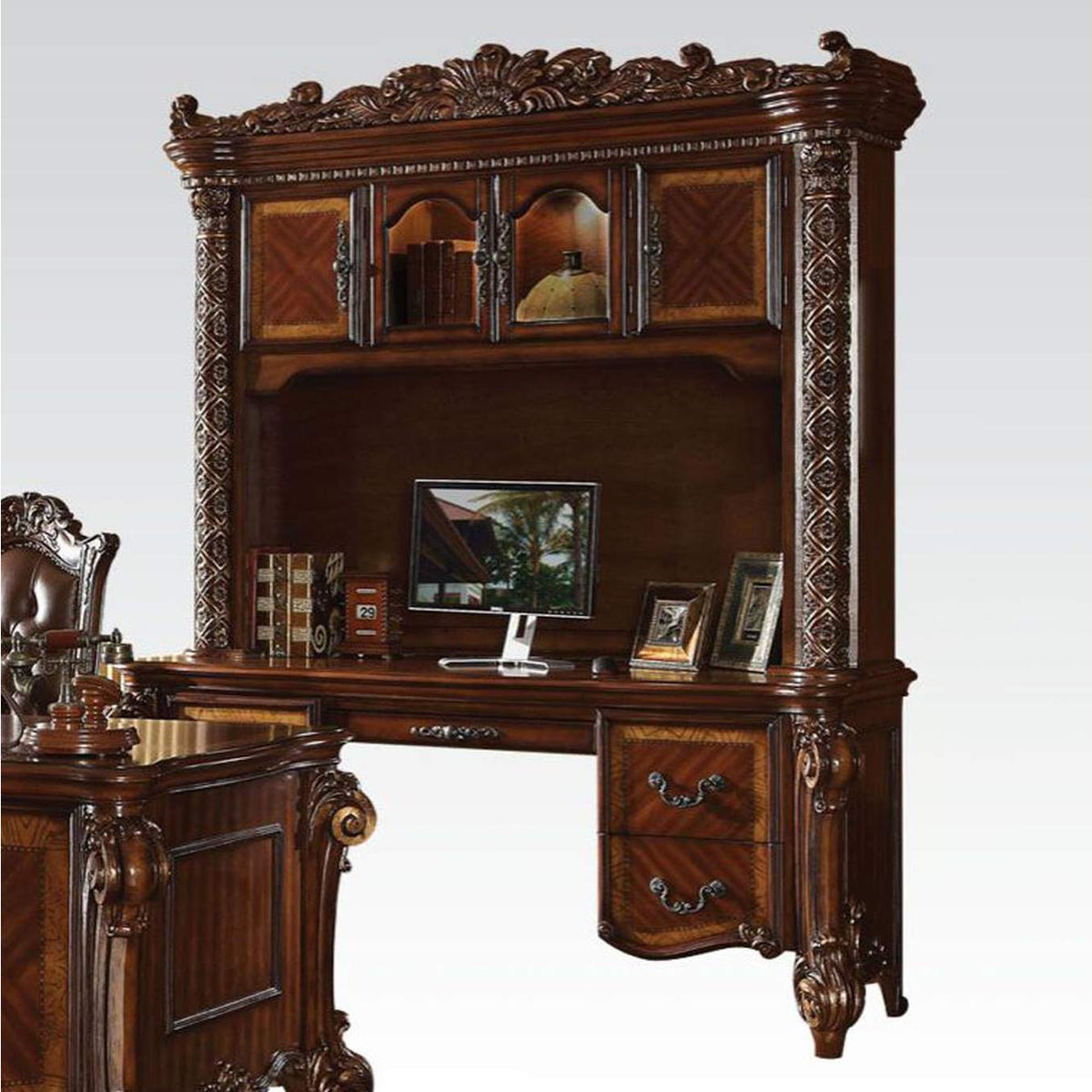 92128 Vendome Computer Desk with Hutch