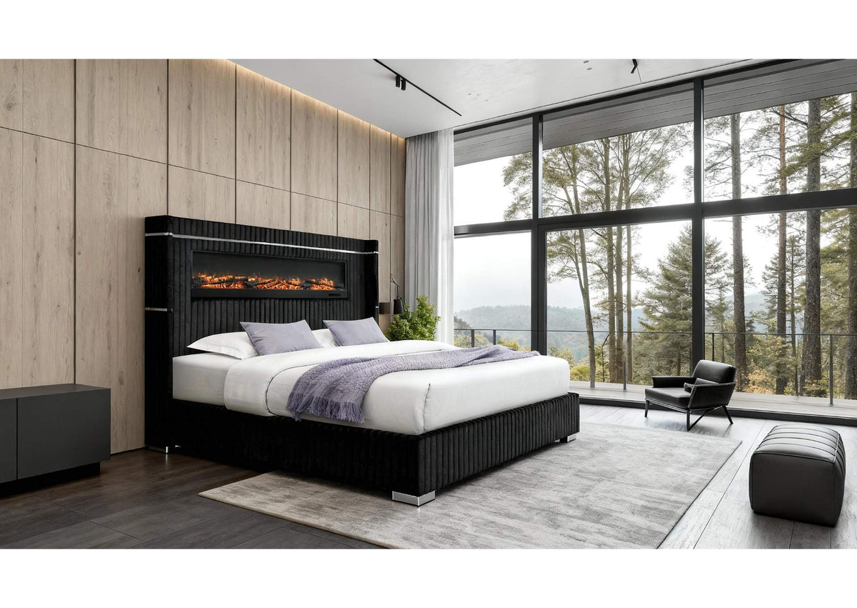 2215-BLACK-QB-N 2215 BLACK QUEEN BED