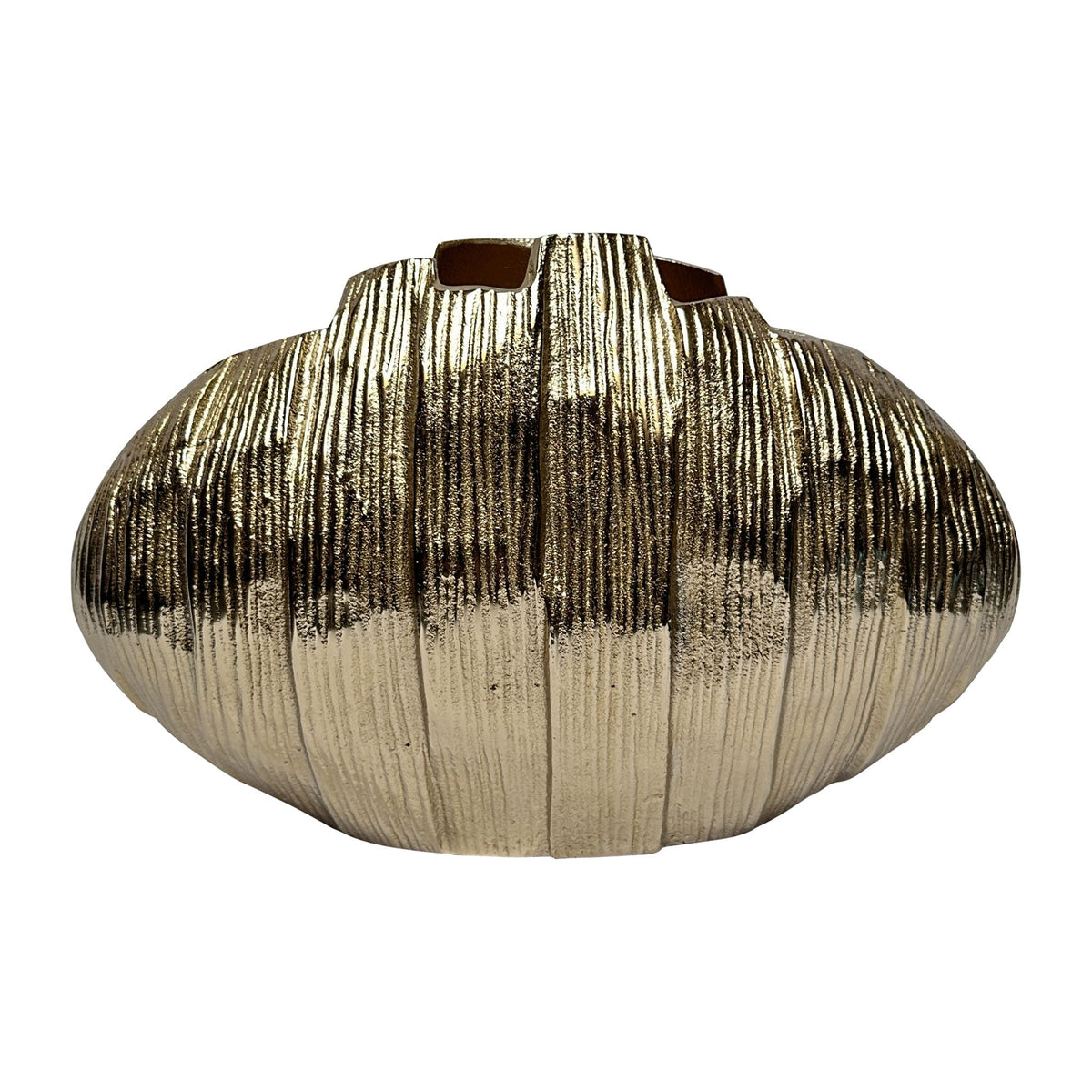 Metal 8" Pavia Small Vase - Gold