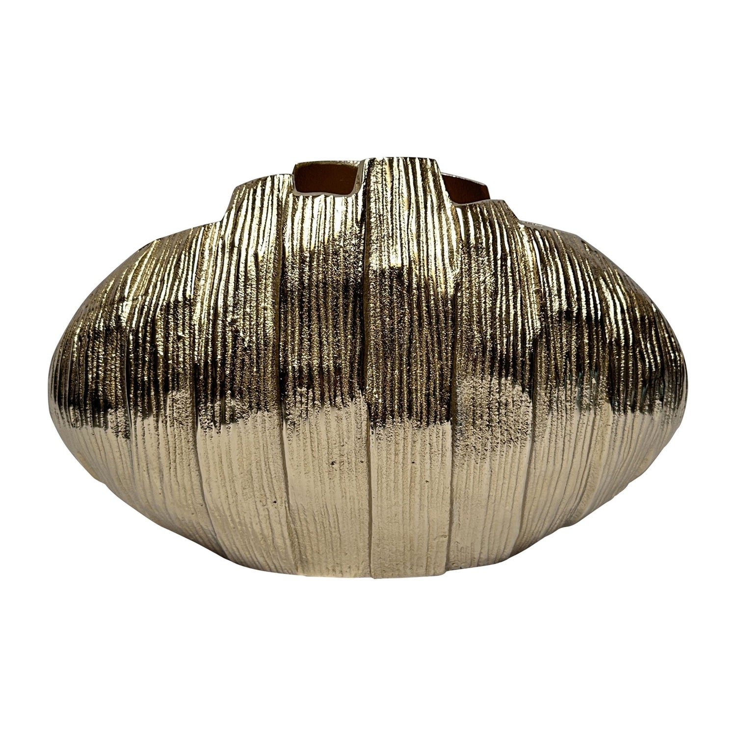Metal 8" Pavia Small Vase - Gold
