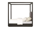AZU5H7 Oxford Upholstered Canopy Bed In Dolphin