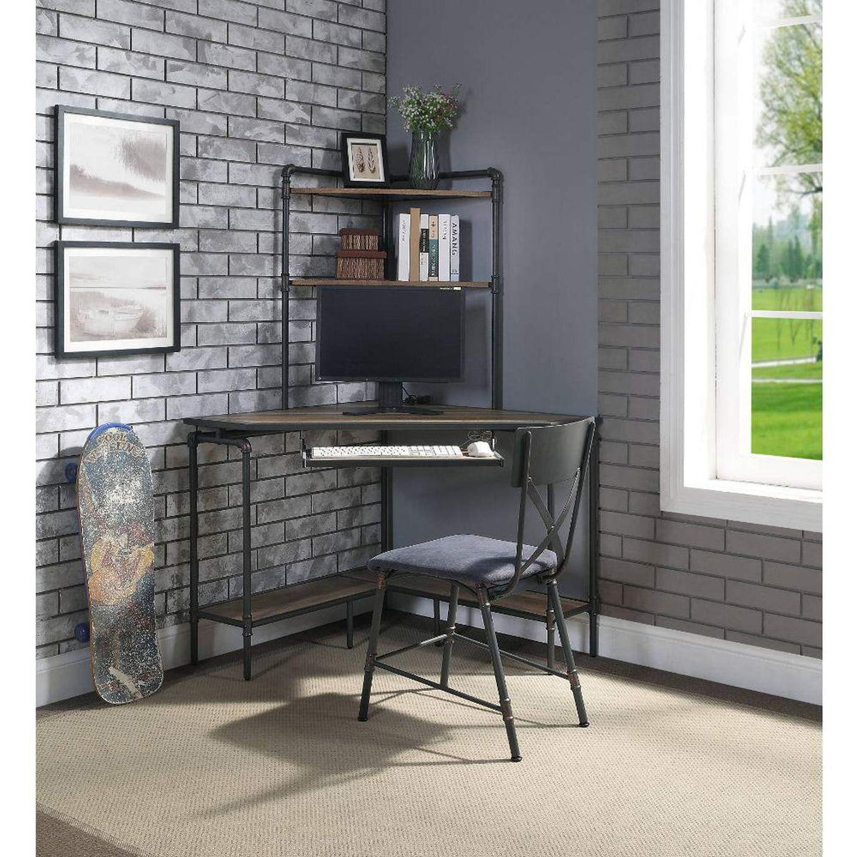 92620 Deliz Computer Desk with USB