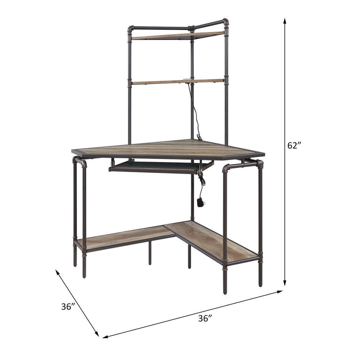 92620 Deliz Computer Desk with USB
