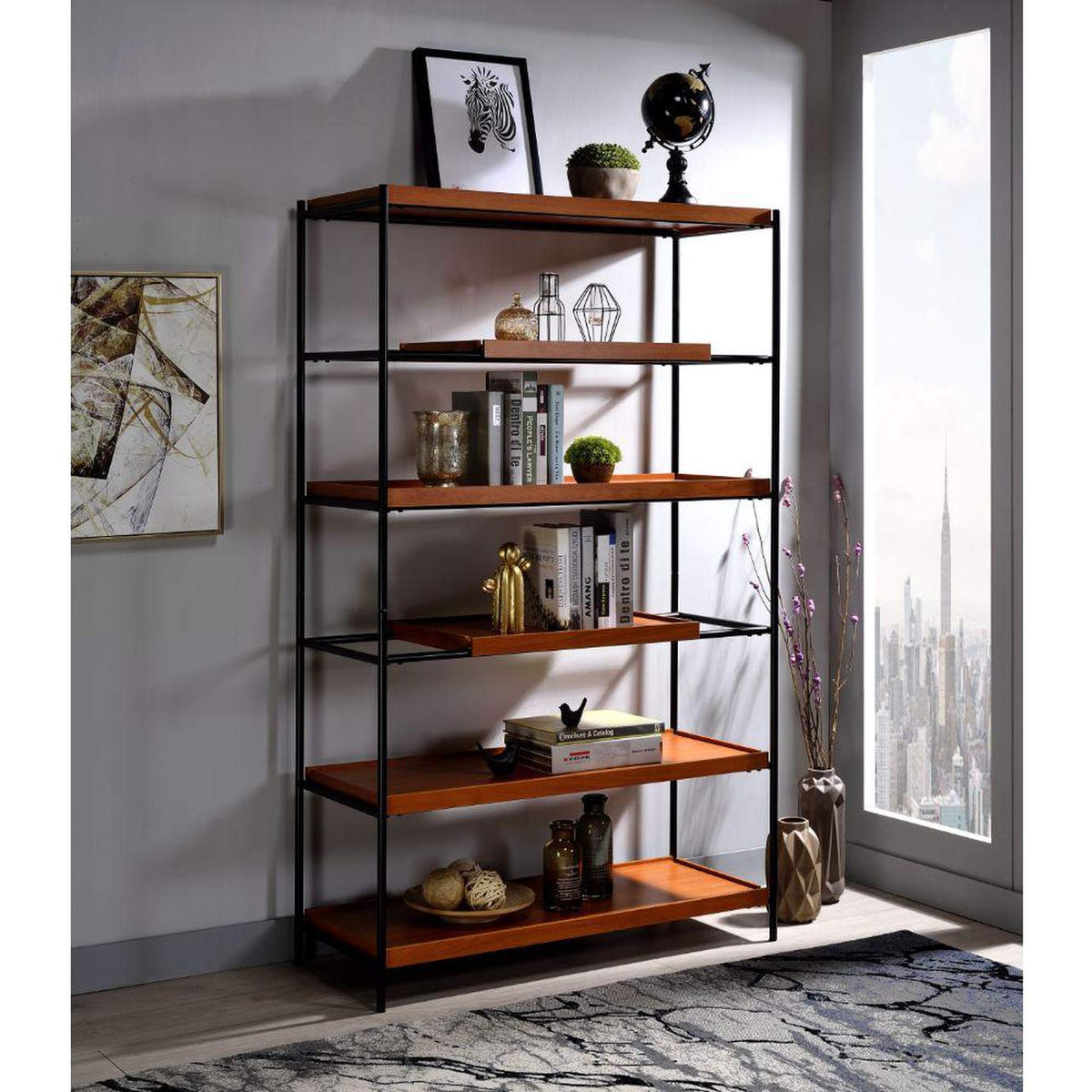 92677 Oaken Bookshelf