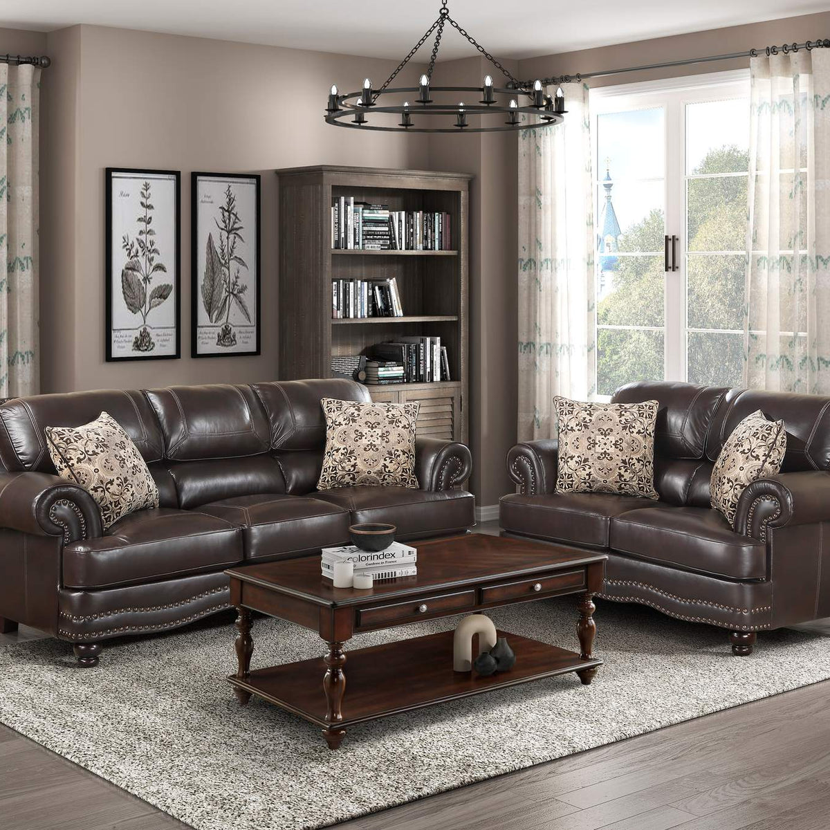 9268BRW-3 Milford Sofa