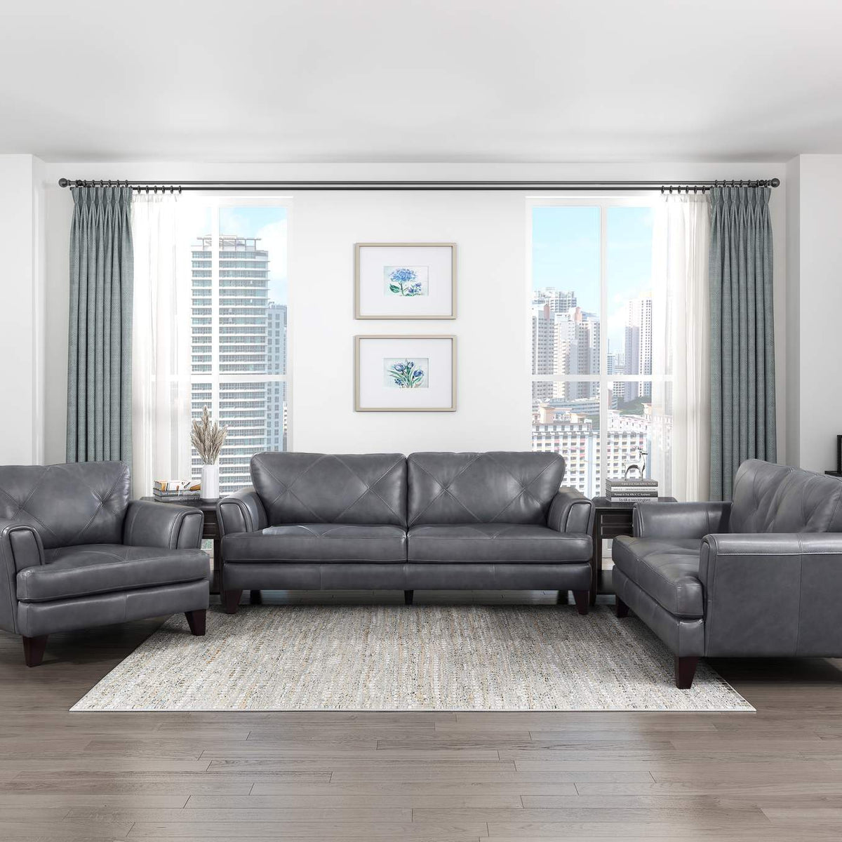 9279BGY-1 Thierry Chair