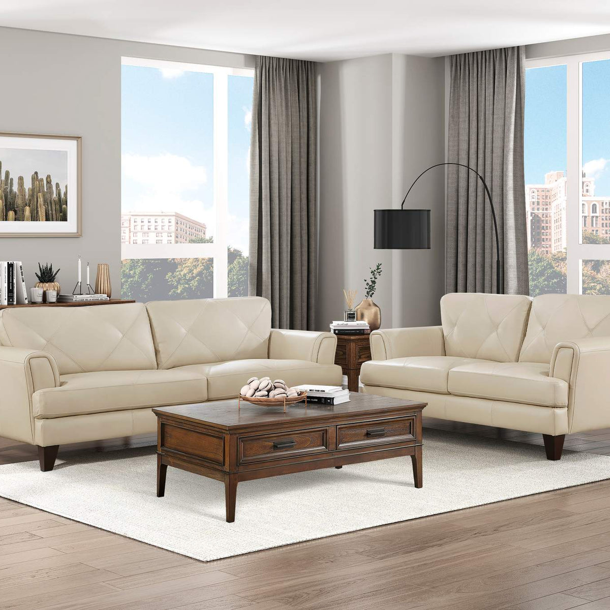 9279CRM-2 Thierry Love Seat