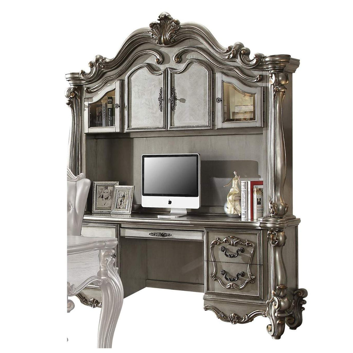 92824 Versailles Executive Computer Desk with Hutch
