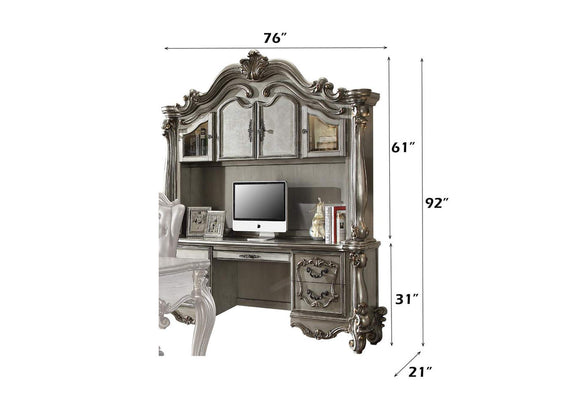 92824 Versailles Executive Computer Desk with Hutch