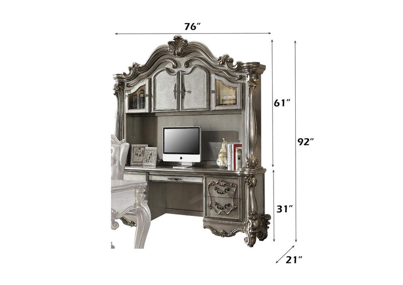 92824 Versailles Executive Computer Desk with Hutch