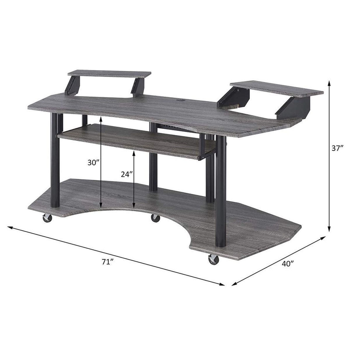 92890 Eleazar 71" Music Studio Desk