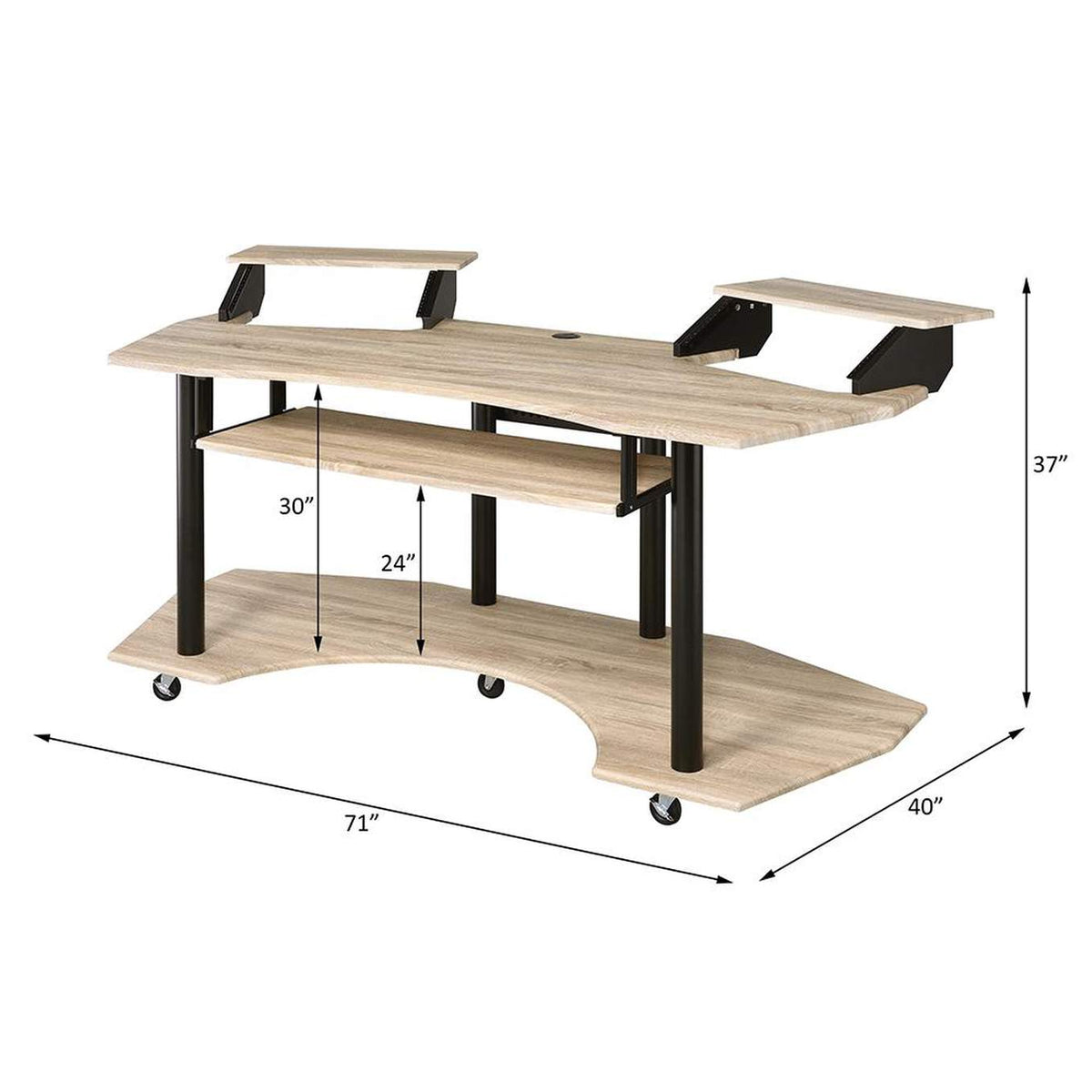 92892 Eleazar 71" Music Studio Desk