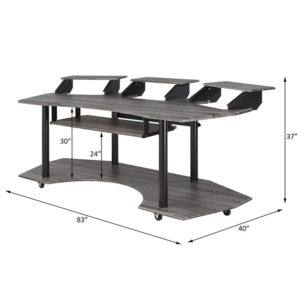 92895 Eleazar 83" Music Studio Desk