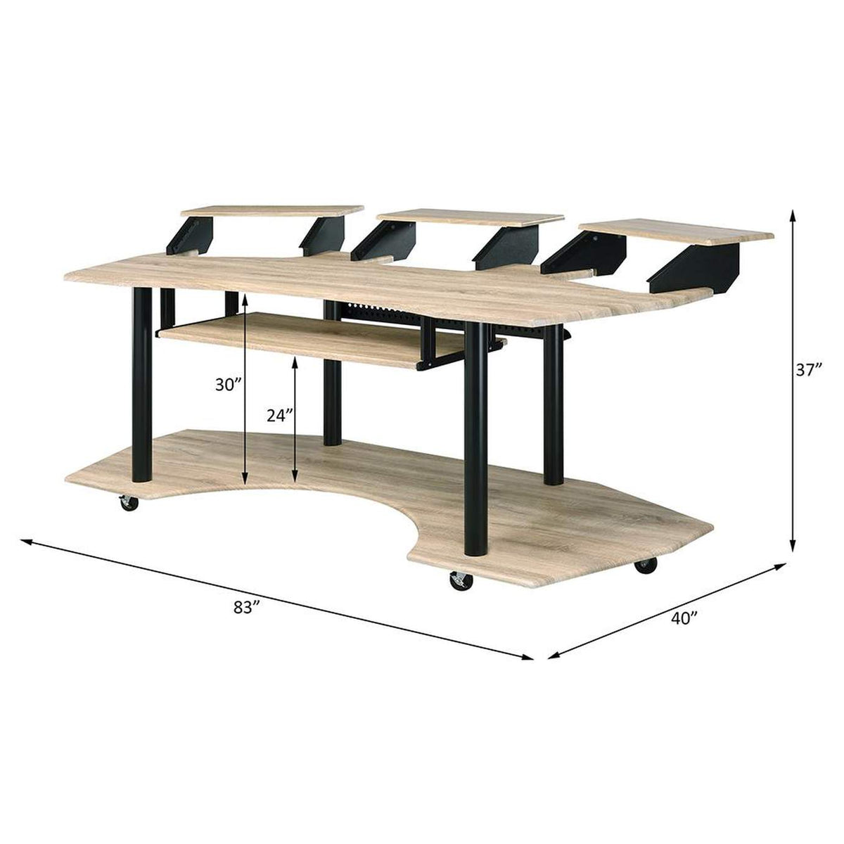 92897 Eleazar 83" Music Studio Desk