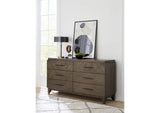 EQY682A Broderick Six - Drawer Dresser In Wild Oats Brown (2024)