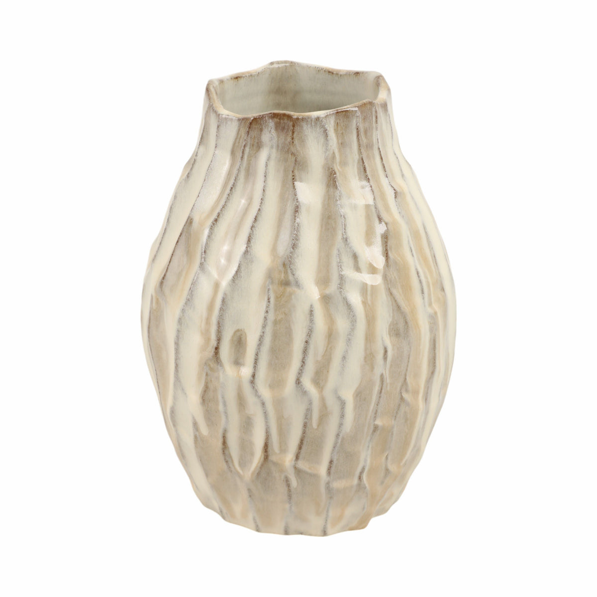 Albufeira Medium Portugal Vase - Cream