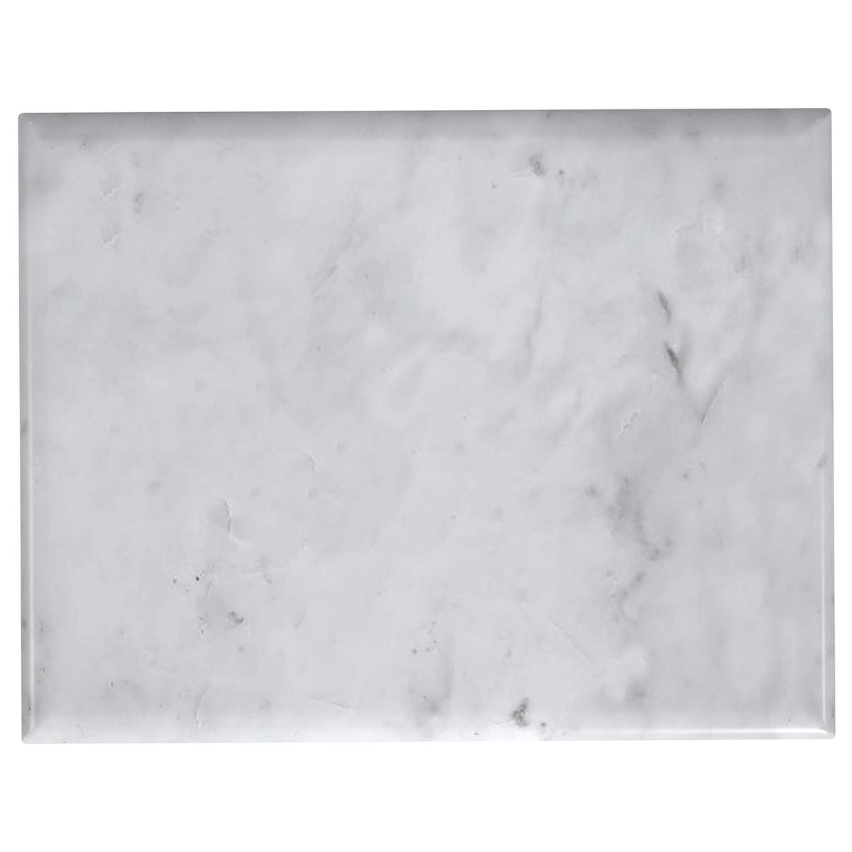 930091 Baldwin Rectangular Marble Top Side Table White and Gold