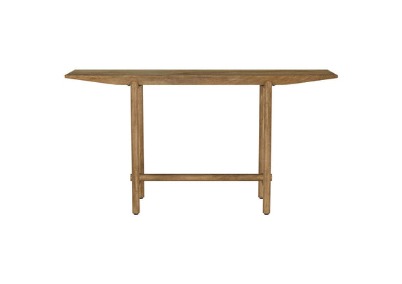 930128 Darius Solid Wood Entryway Console Table Natural Mango