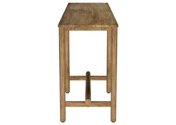 930128 Darius Solid Wood Entryway Console Table Natural Mango
