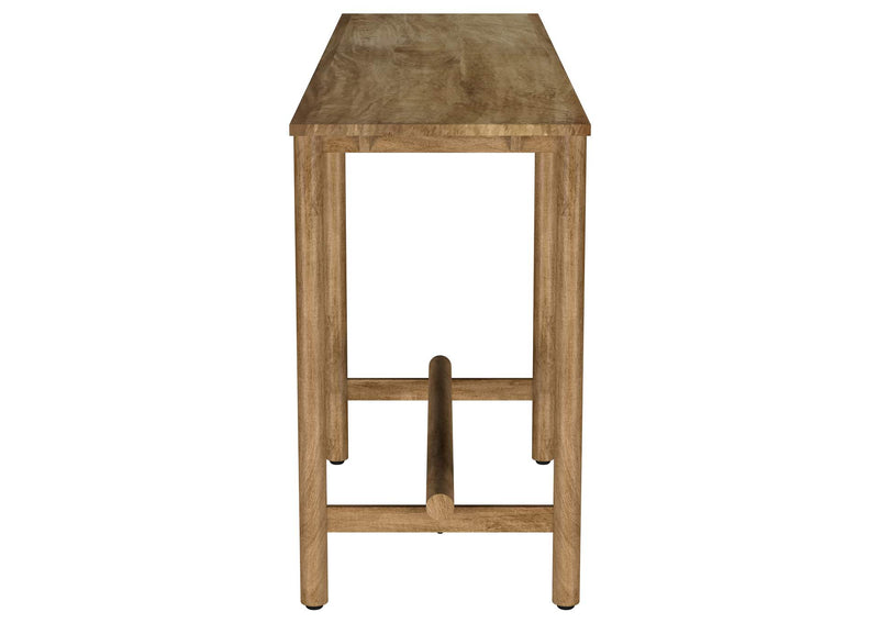 930128 Darius Solid Wood Entryway Console Table Natural Mango