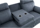 9301BUE-3 Clifton Double Reclining Sofa with Center Drop-Down Cup Holders