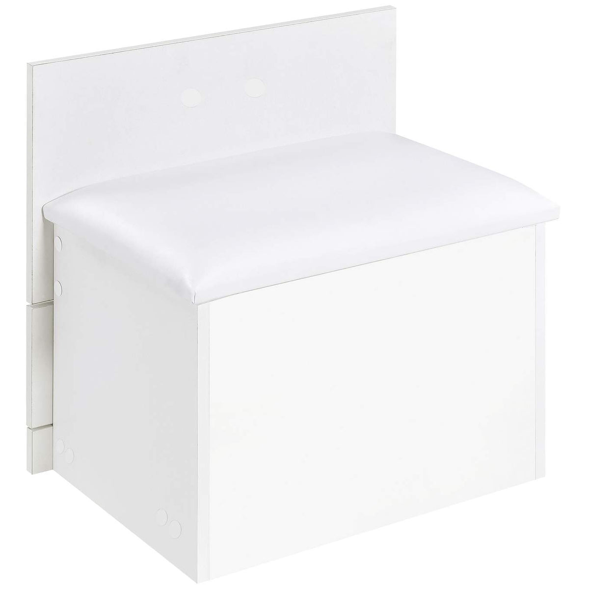 930208 Danbury 3-drawer Makeup Vanity & Stool Set White High Gloss