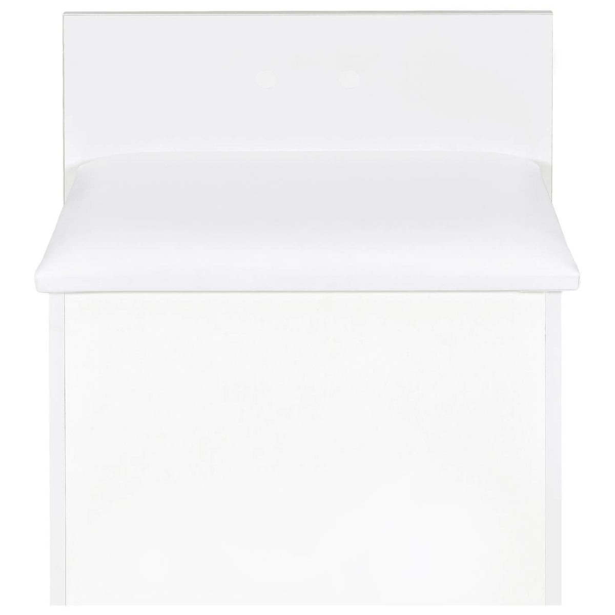 930208 Danbury 3-drawer Makeup Vanity & Stool Set White High Gloss