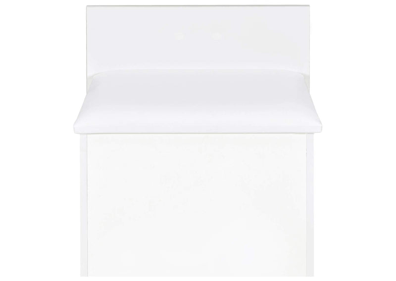 930208 Danbury 3-drawer Makeup Vanity & Stool Set White High Gloss