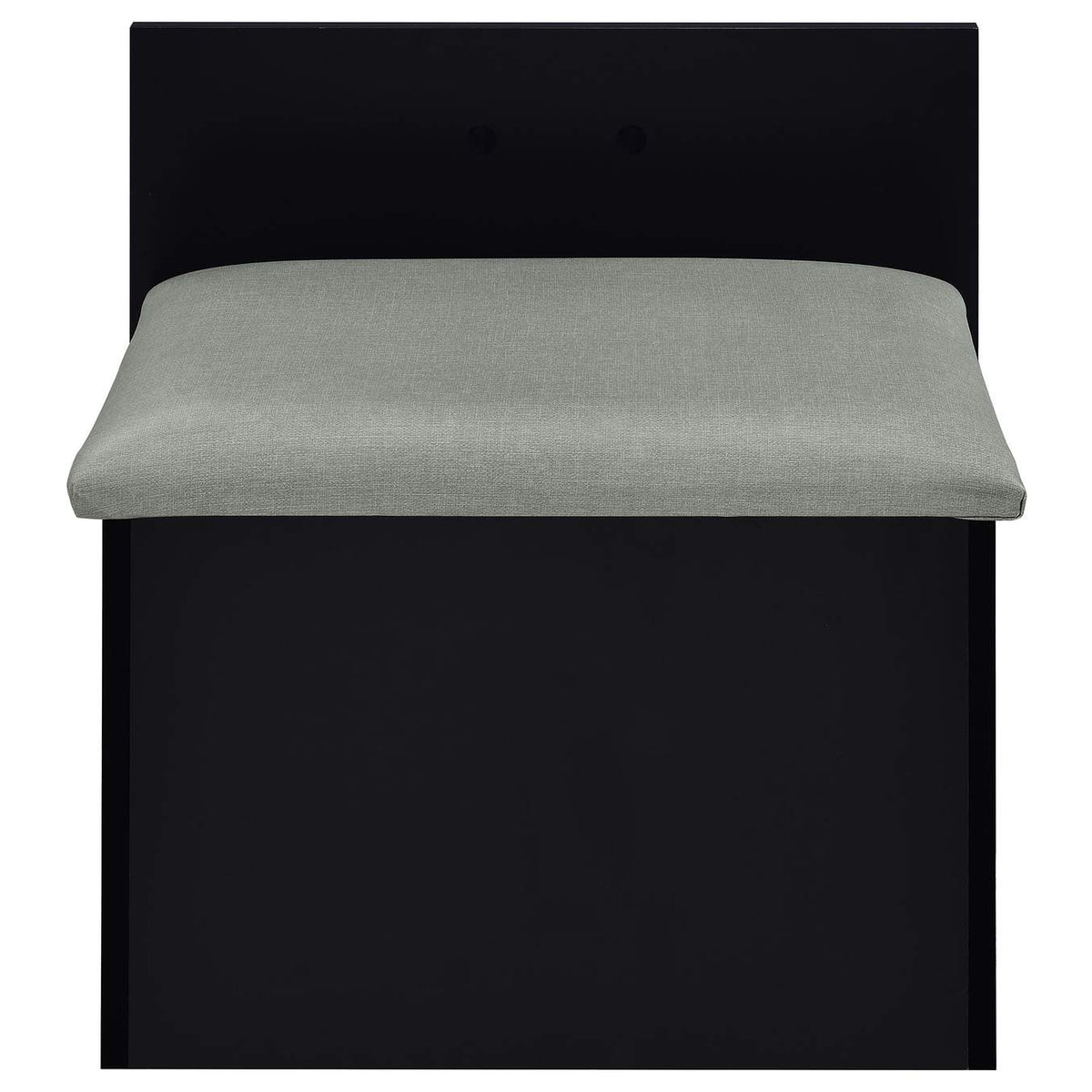 930209 Danbury 3-drawer Makeup Vanity & Stool Set Black High Gloss