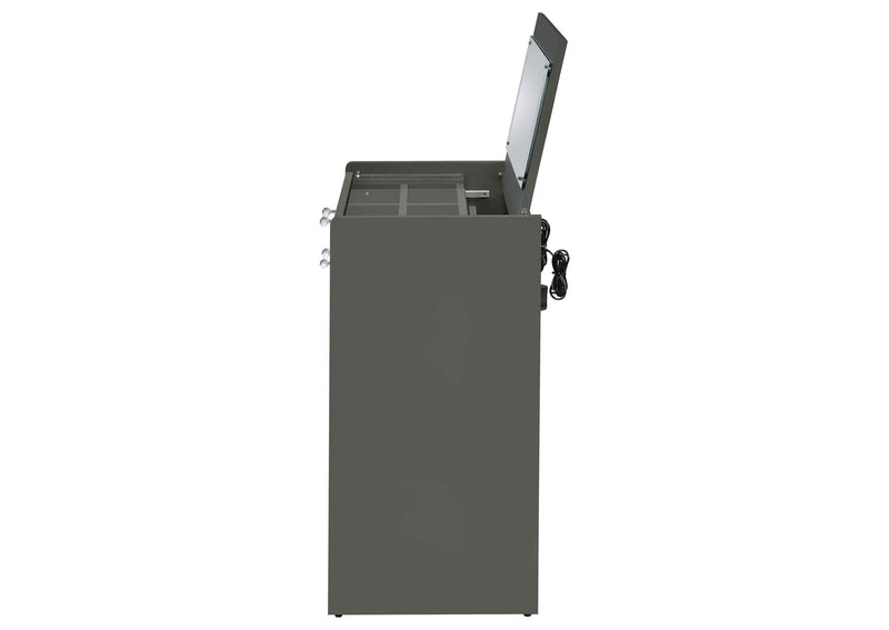 930210 Danbury 3-drawer Makeup Vanity & Stool Set Grey High Gloss