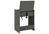 930210 Danbury 3-drawer Makeup Vanity & Stool Set Grey High Gloss