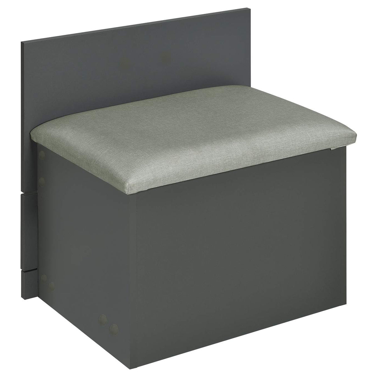 930210 Danbury 3-drawer Makeup Vanity & Stool Set Grey High Gloss