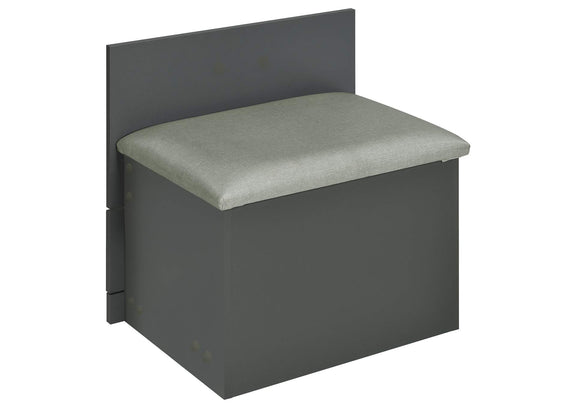 930210 Danbury 3-drawer Makeup Vanity & Stool Set Grey High Gloss