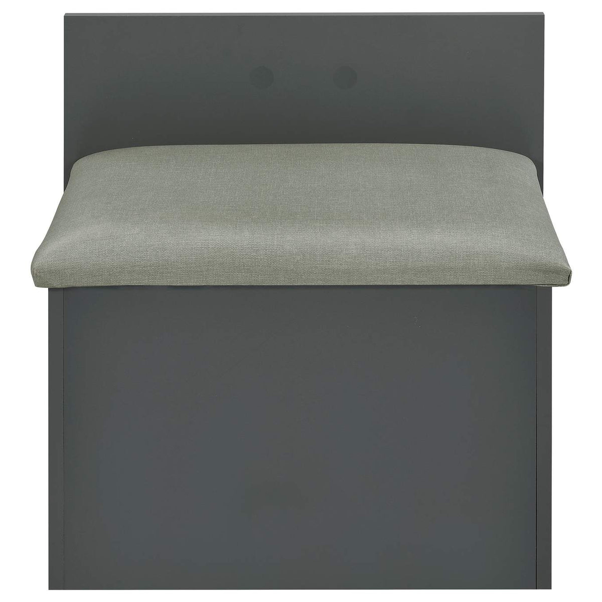 930210 Danbury 3-drawer Makeup Vanity & Stool Set Grey High Gloss