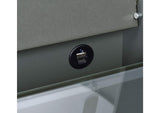 930210 Danbury 3-drawer Makeup Vanity & Stool Set Grey High Gloss
