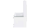 930218 Flora 2-drawer Vanity Set with LED Mirror White High Gloss
