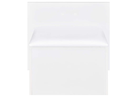 930218 Flora 2-drawer Vanity Set with LED Mirror White High Gloss