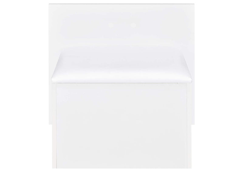 930218 Flora 2-drawer Vanity Set with LED Mirror White High Gloss