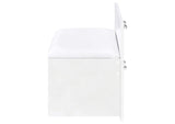 930218 Flora 2-drawer Vanity Set with LED Mirror White High Gloss