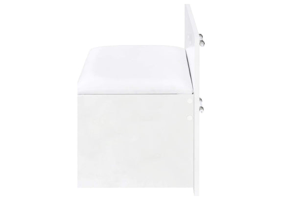 930218 Flora 2-drawer Vanity Set with LED Mirror White High Gloss