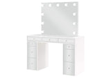 930245 Regina Makeup Vanity Table Set with Lighting White