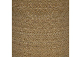 930270 Halden Round Woven Seagrass Accent Side Table Light Brown
