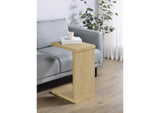 930275 Clower Engineered Wood C-Shaped Sofa Side Table Light Oak